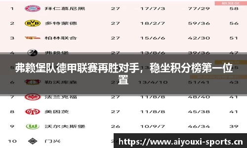 弗赖堡队德甲联赛再胜对手，稳坐积分榜第一位置